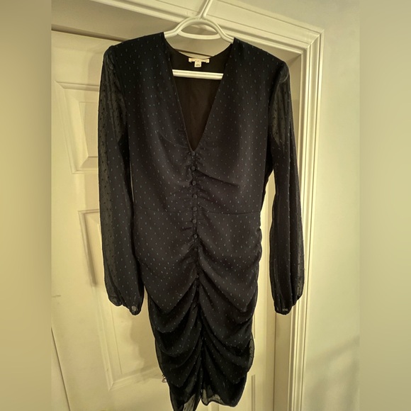 Leith Dress Ruched Polka Dots - Picture 2 of 3